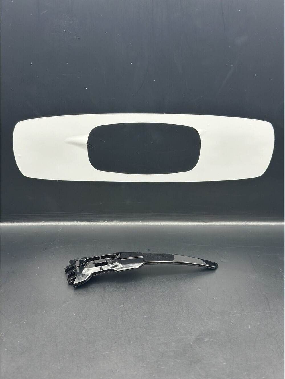 Oakley Oil Rig II Polished Black OEM Left Replacement Arm (No Icon)